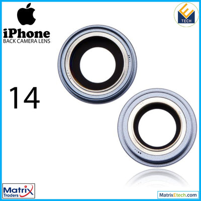 iPhone 14 Back Camera Lens With Bracket & Bezel (2 Piece Set) - Matrix Traders