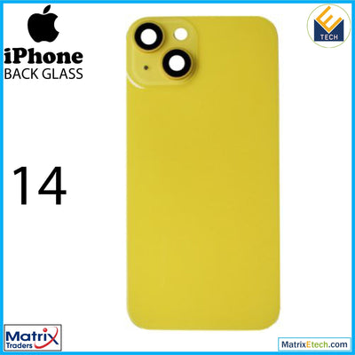 iPhone 14 Back Glass With Steel Plate (No Logo) - Matrix Traders