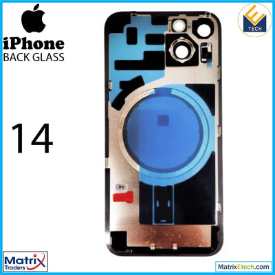 iPhone 14 Back Glass With Steel Plate (Normal) - Matrix Traders