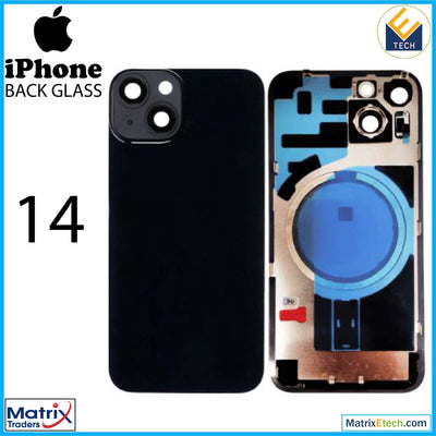 iPhone 14 Back Glass With Steel Plate (Normal) - Matrix Traders