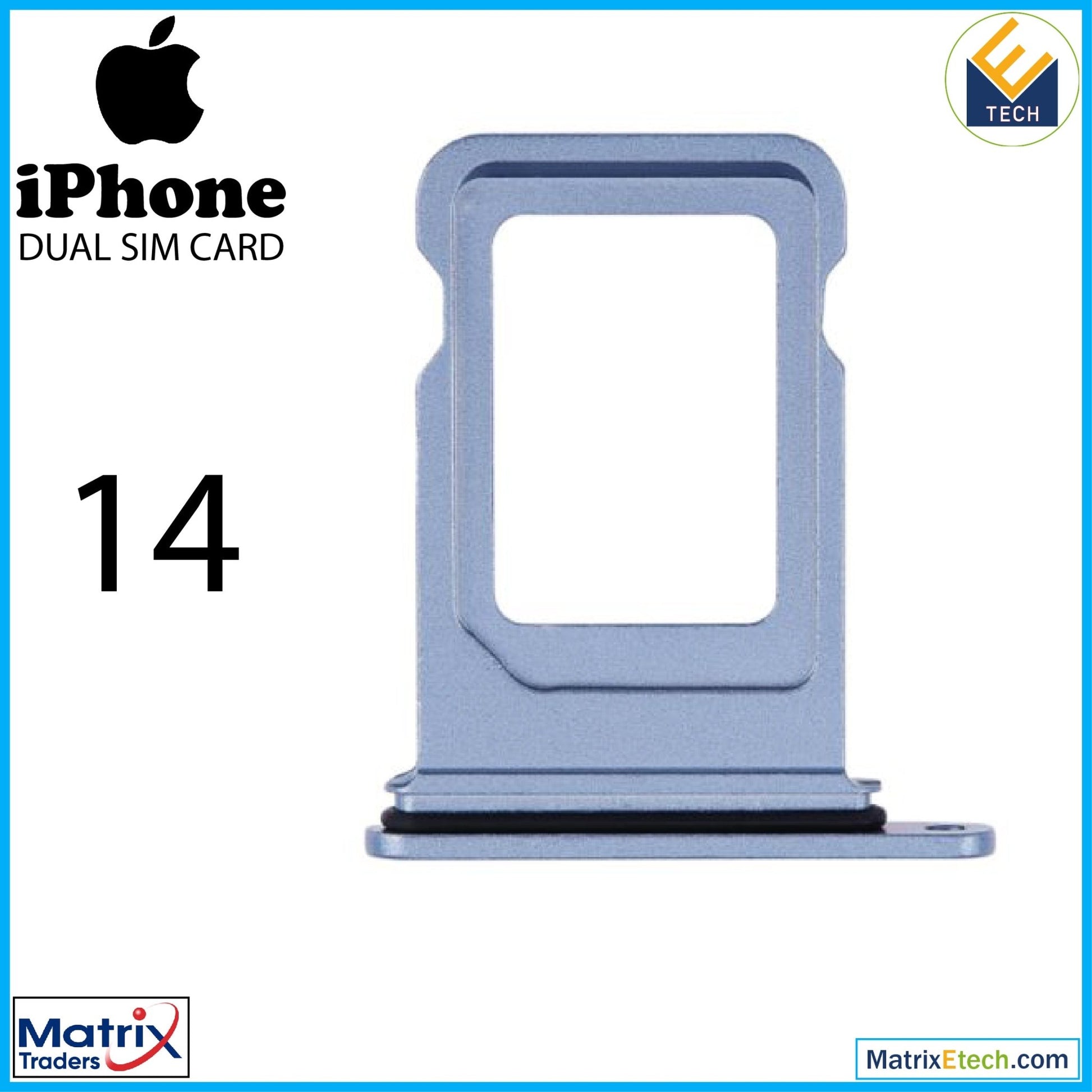 iPhone 14 Dual Sim Card Tray (Normal) - Matrix Traders