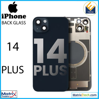 iPhone 14 Plus Back Glass With Steel Plate (Used OEM Pull Grade C) - Matrix Traders