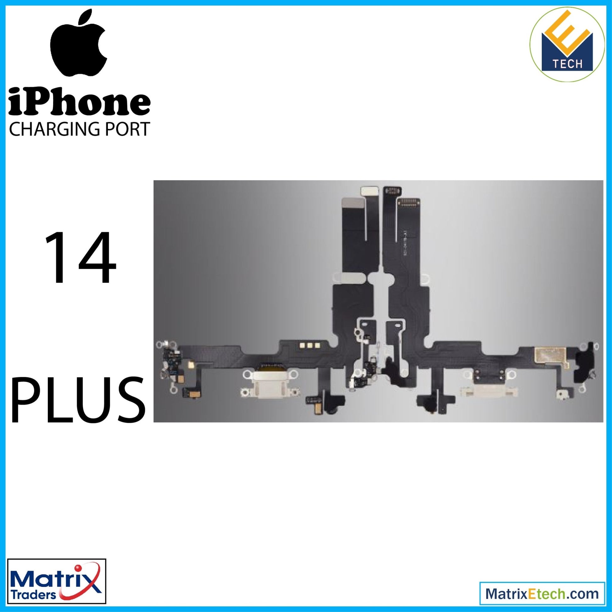 iPhone 14 Plus Charging Port Flex Cable (Aftermarket Plus) - Matrix Traders