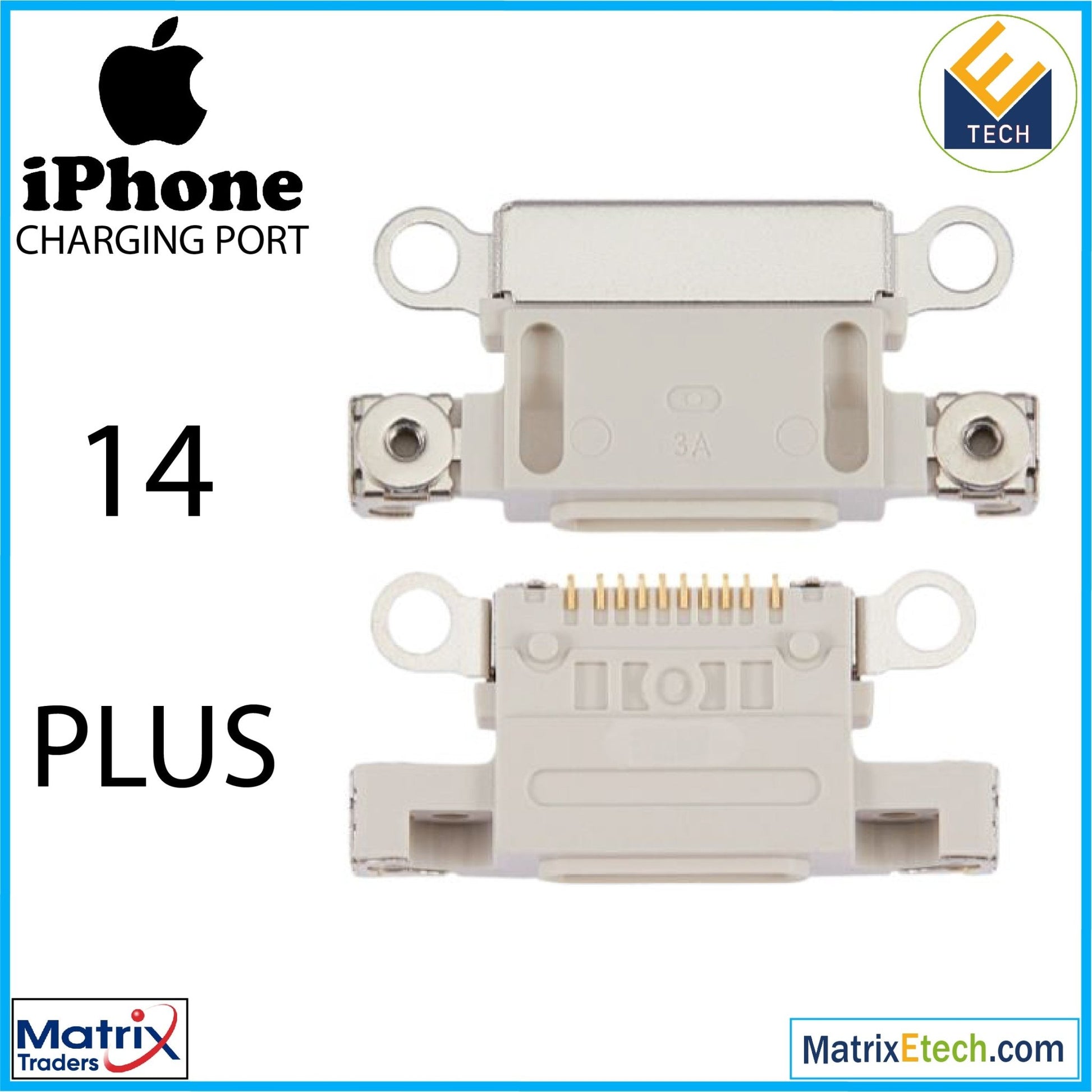 iPhone 14 Plus Charging Port Only (10 Pack) - Matrix Traders