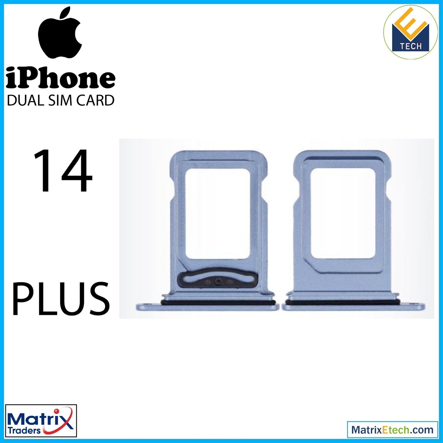 iPhone 14 Plus Dual Sim Card Tray (Normal) - Matrix Traders