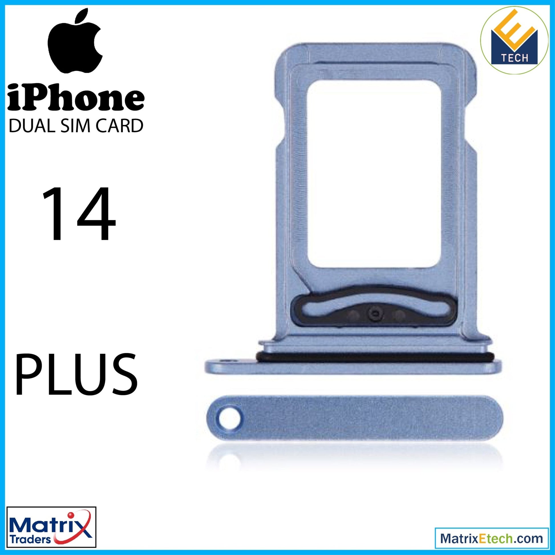 iPhone 14 Plus Dual Sim Card Tray (Normal) - Matrix Traders