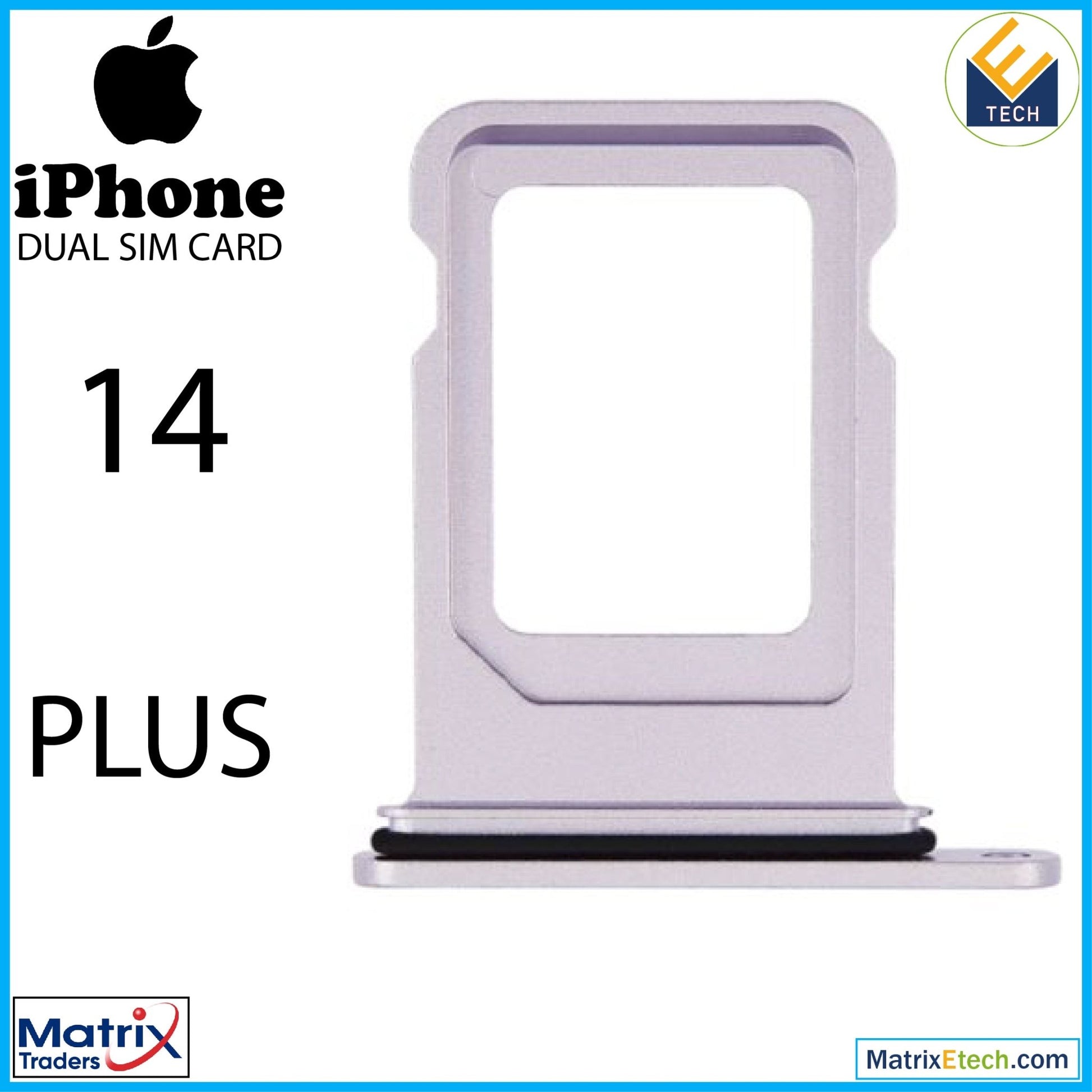 iPhone 14 Plus Dual Sim Card Tray (Normal) - Matrix Traders