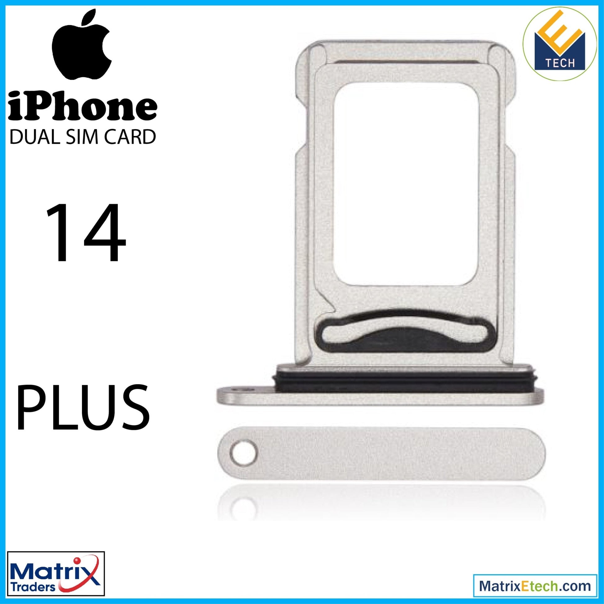 iPhone 14 Plus Dual Sim Card Tray (Normal) - Matrix Traders