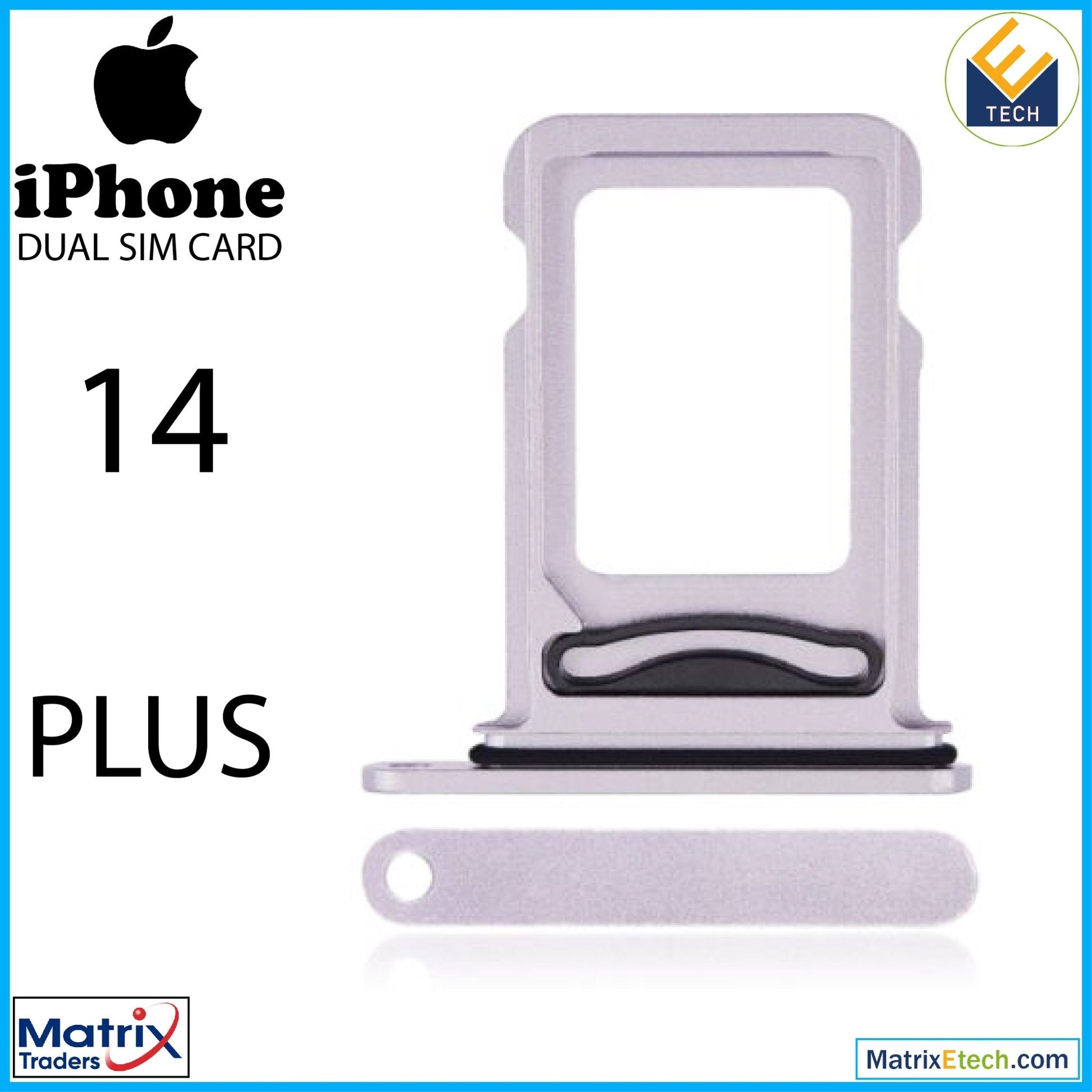 iPhone 14 Plus Dual Sim Card Tray (Normal) - Matrix Traders