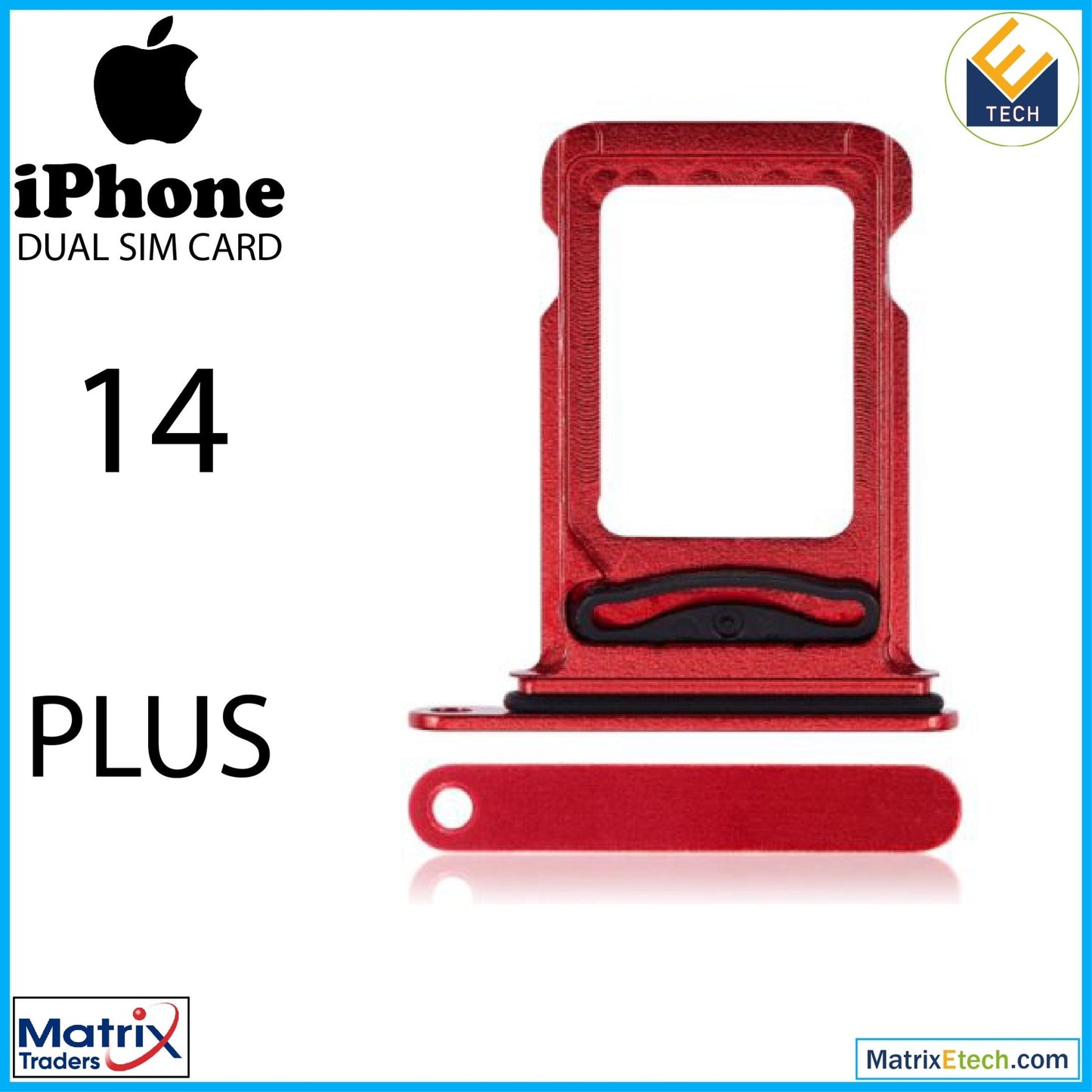 iPhone 14 Plus Dual Sim Card Tray (Normal) - Matrix Traders