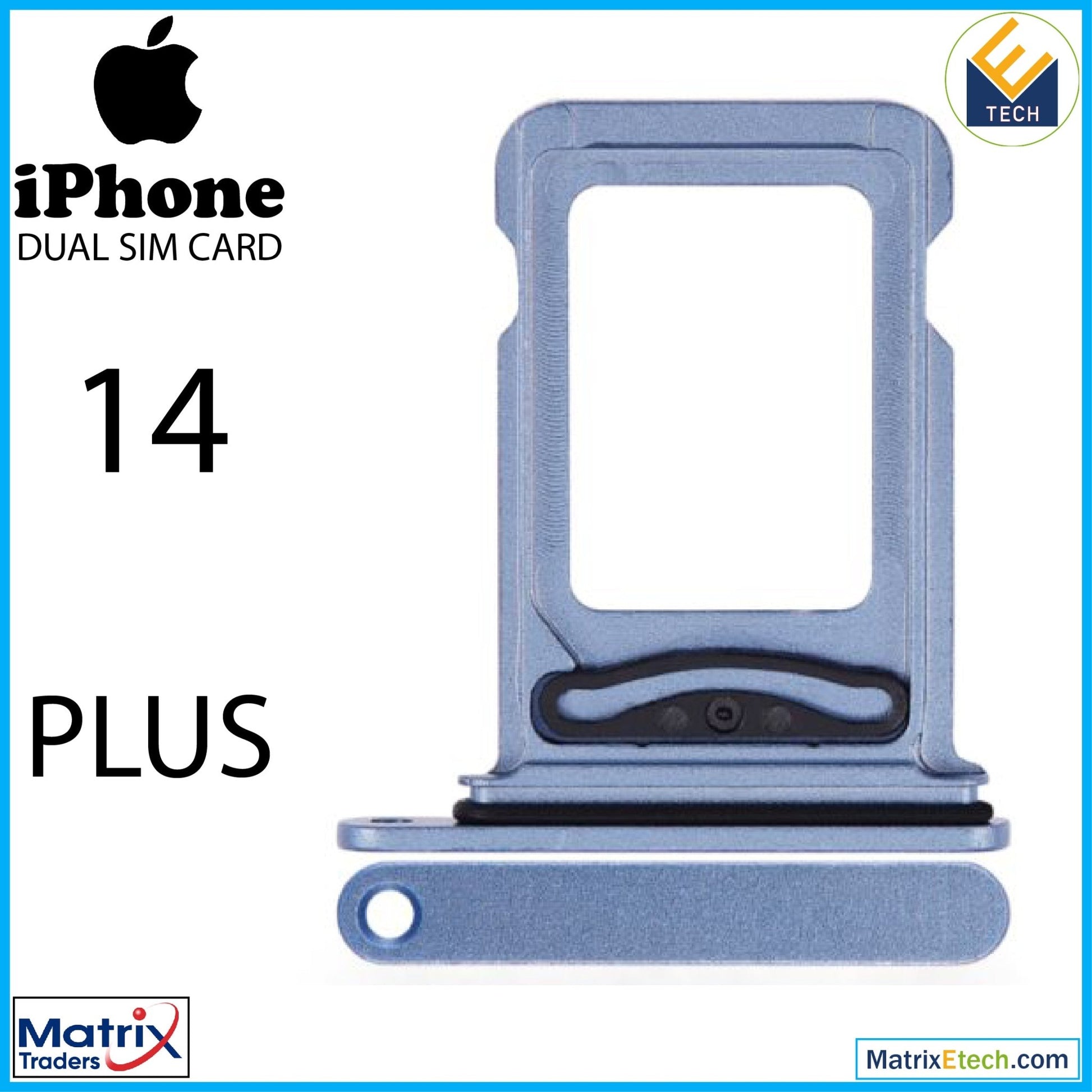 iPhone 14 Plus Dual Sim Card Tray (Normal) - Matrix Traders