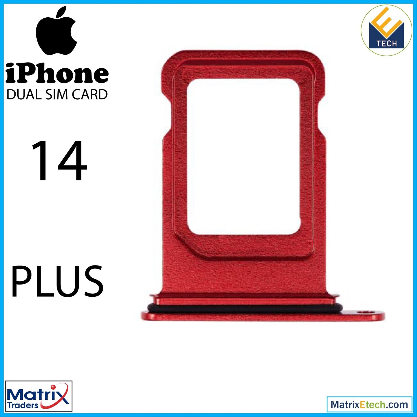 iPhone 14 Plus Dual Sim Card Tray (Normal) - Matrix Traders