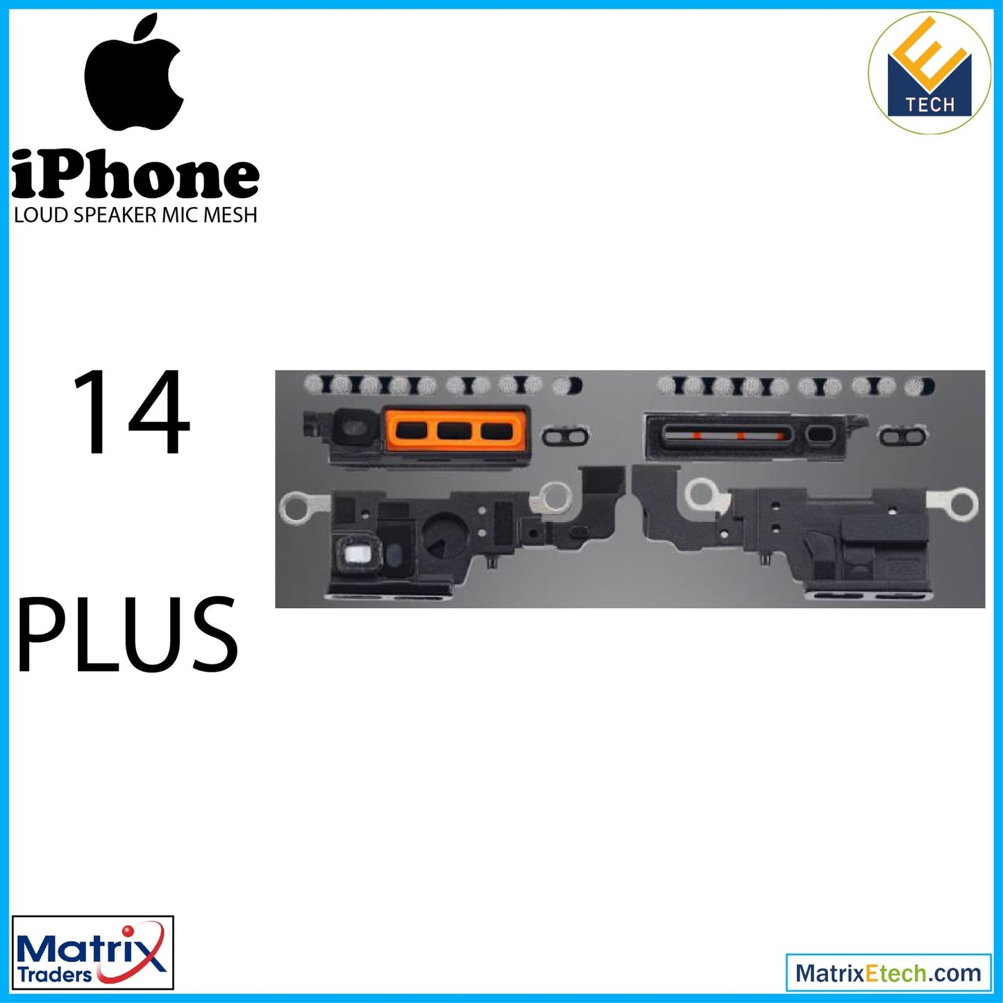 iPhone 14 Plus Loudspeaker Mic Mesh (10 Pack) - Matrix Traders