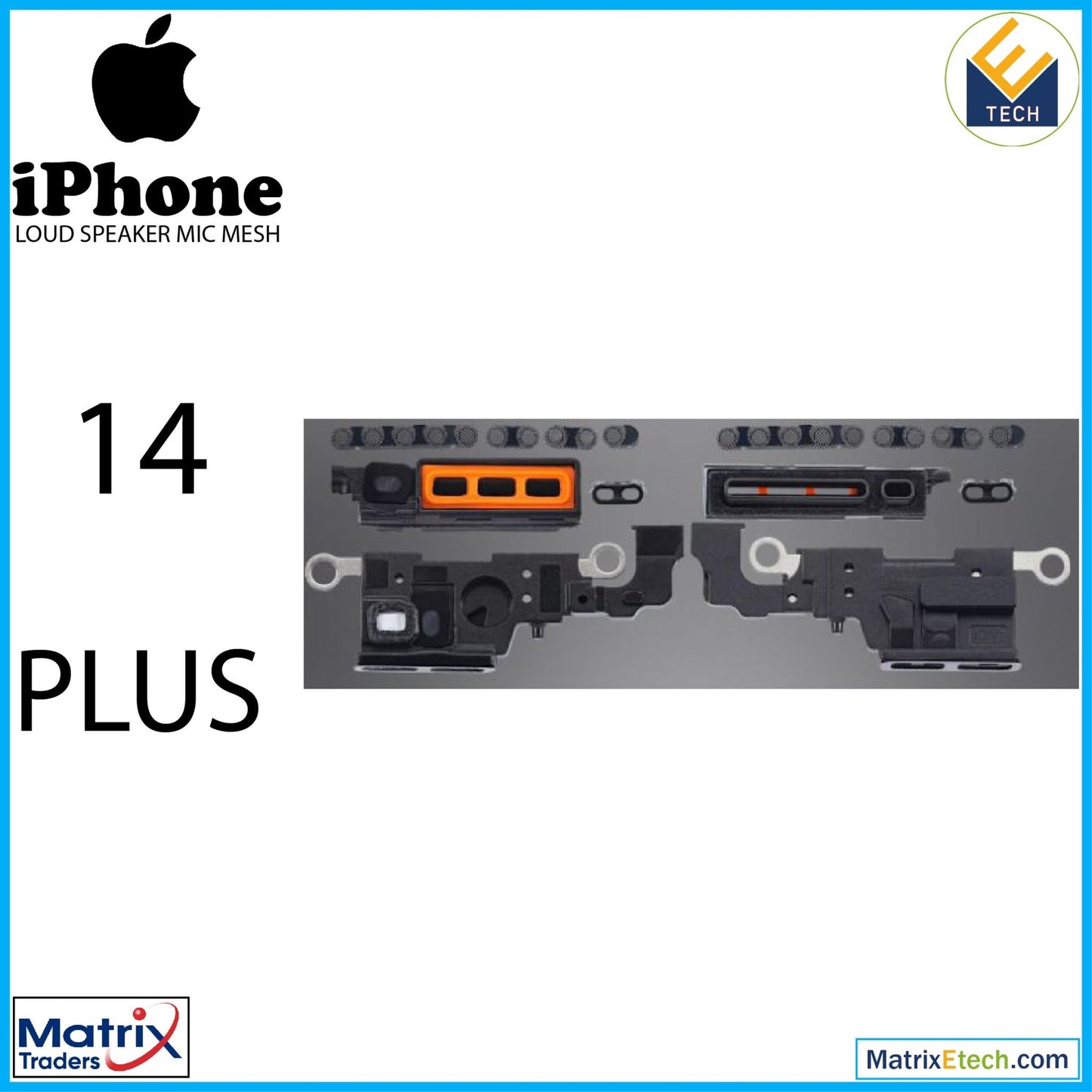 iPhone 14 Plus Loudspeaker Mic Mesh (10 Pack) - Matrix Traders