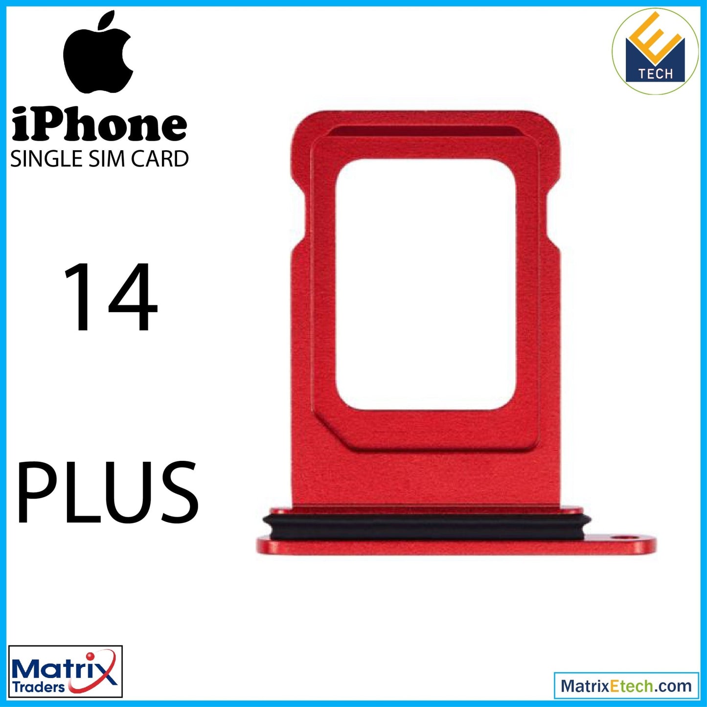 iPhone 14 Plus Single Sim Card Tray (Normal) - Matrix Traders