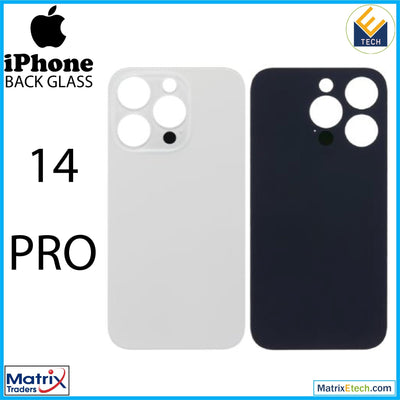 iPhone 14 Pro Back Glass With 3M Adhesive (Normal) - Matrix Traders