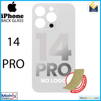 iPhone 14 Pro Back Glass With 3M Adhesive (Normal) - Matrix Traders