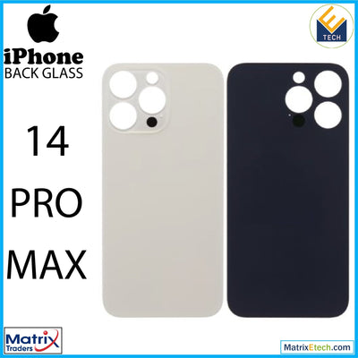 iPhone 14 Pro Back Glass With 3M Adhesive (Normal) - Matrix Traders