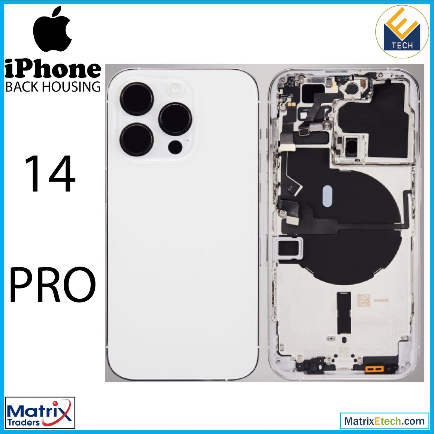 iPhone 14 Pro Back Housing W Small (International Version) - Matrix Traders