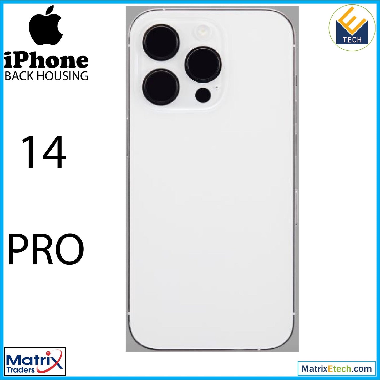 iPhone 14 Pro Back Housing W Small (International Version) - Matrix Traders