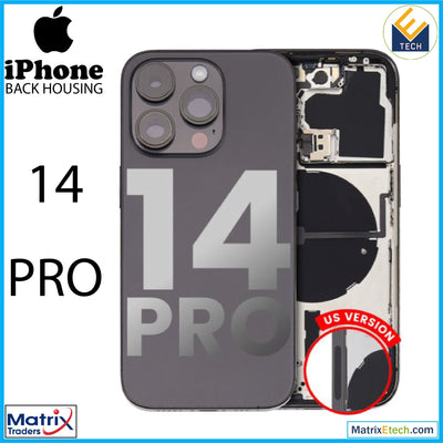 iPhone 14 Pro Back Housing W Small Pre - Installed (U.S Version) - Matrix Traders