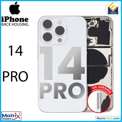 iPhone 14 Pro Back Housing W Small Pre - Installed (U.S Version) - Matrix Traders