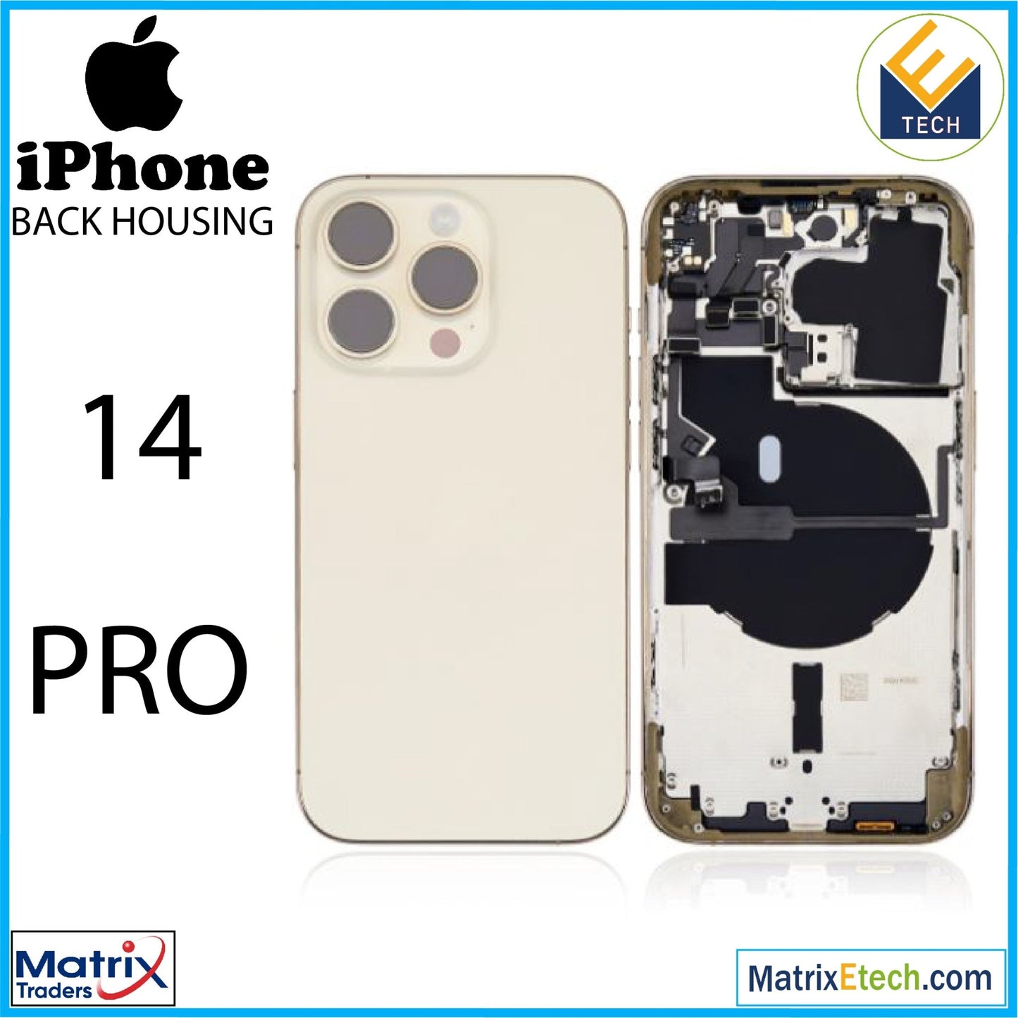 iPhone 14 Pro Back Housing W Small (U.S Version) - Matrix Traders