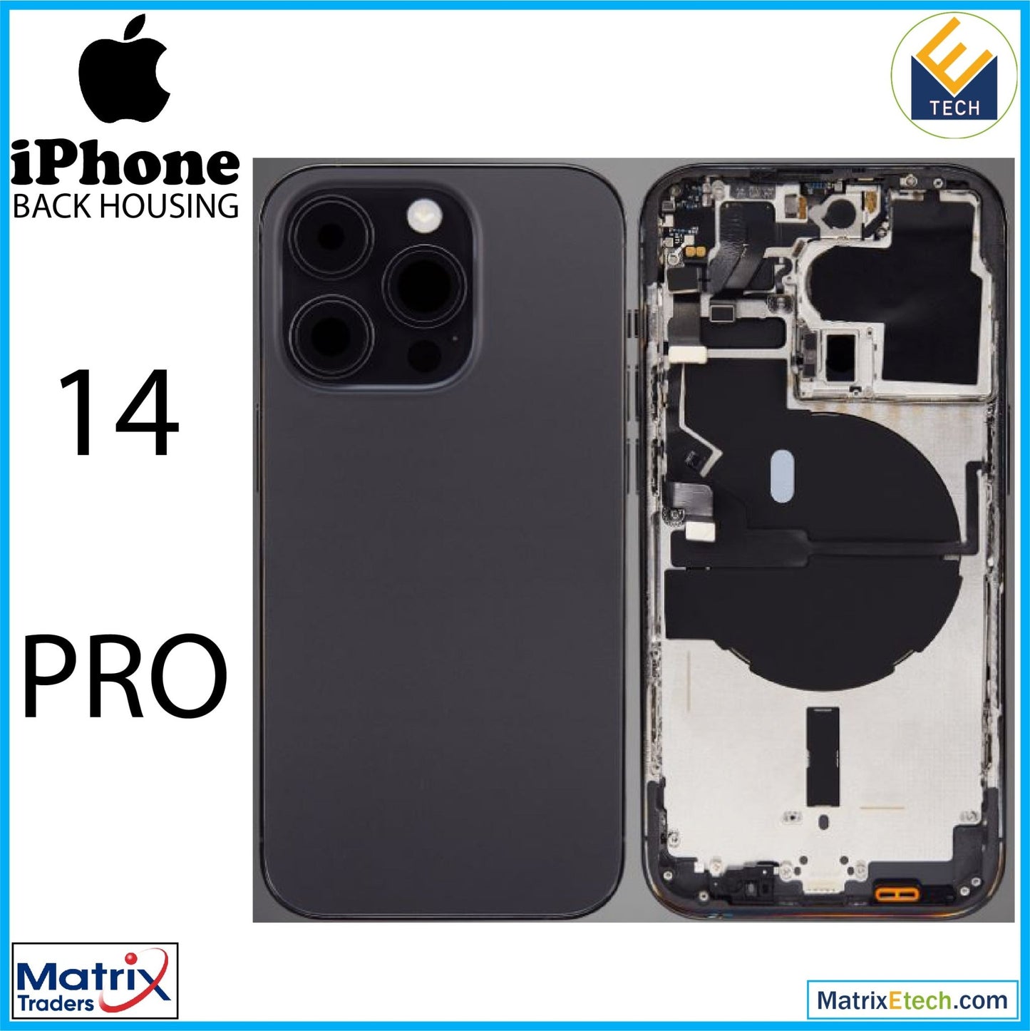 iPhone 14 Pro Back Housing W Small (U.S Version) - Matrix Traders