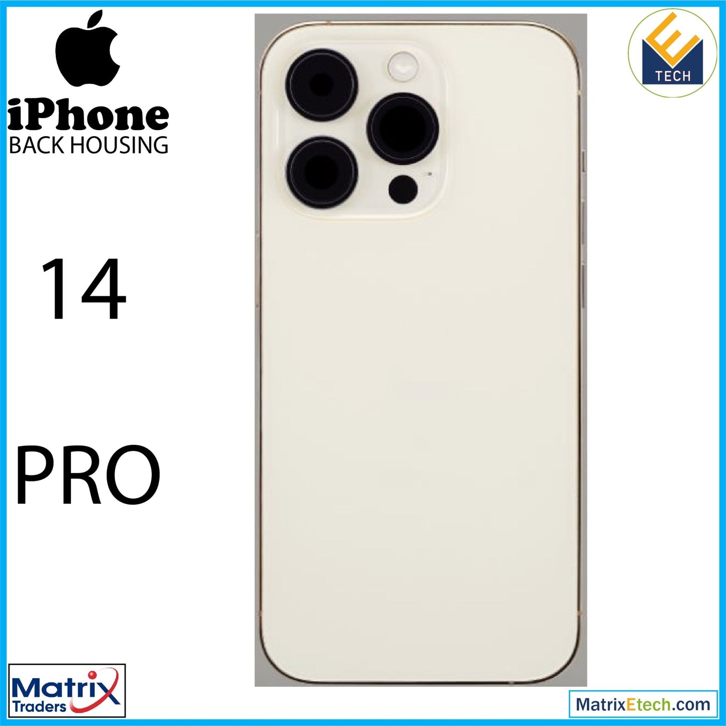 iPhone 14 Pro Back Housing W Small (U.S Version) - Matrix Traders