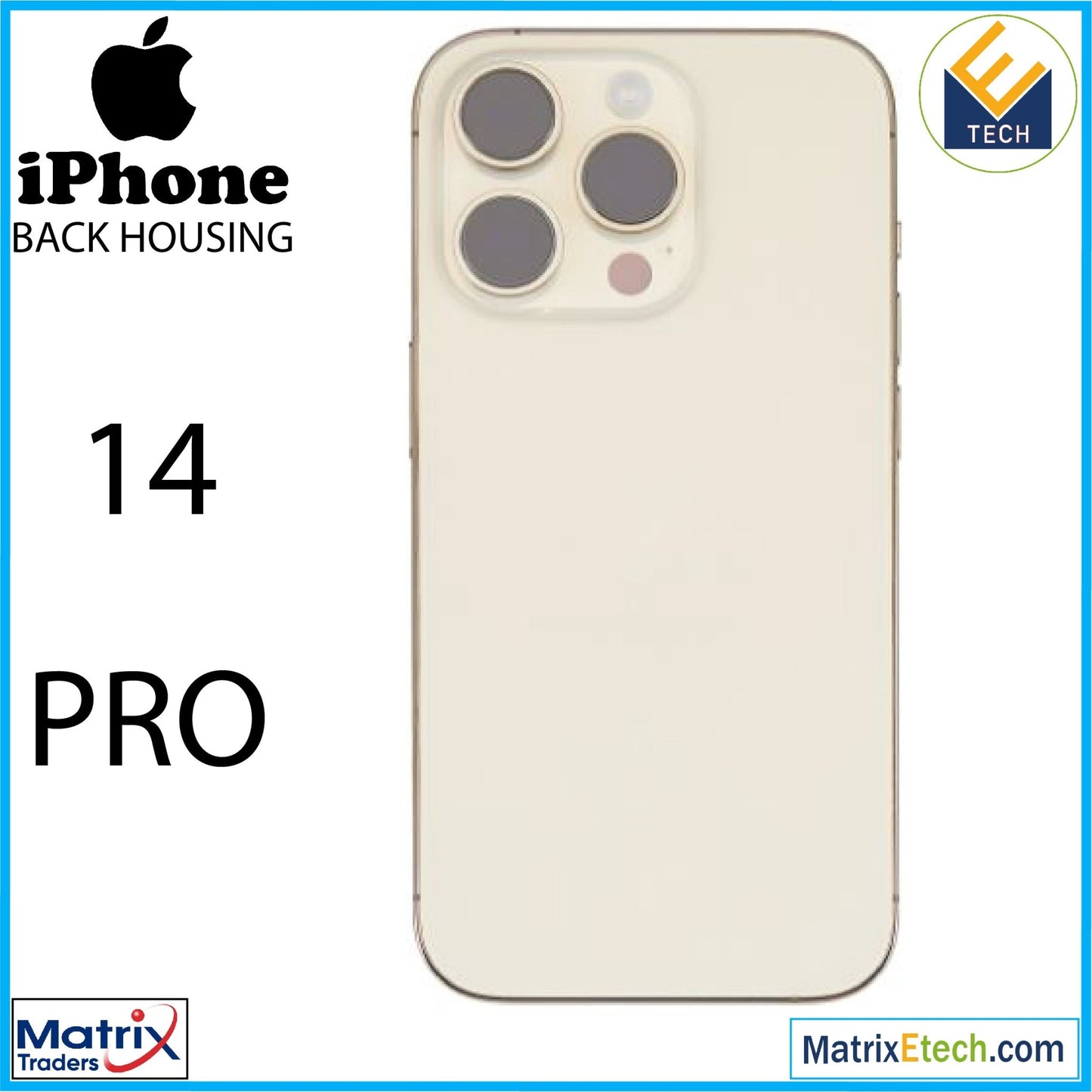 iPhone 14 Pro Back Housing W Small (U.S Version) - Matrix Traders