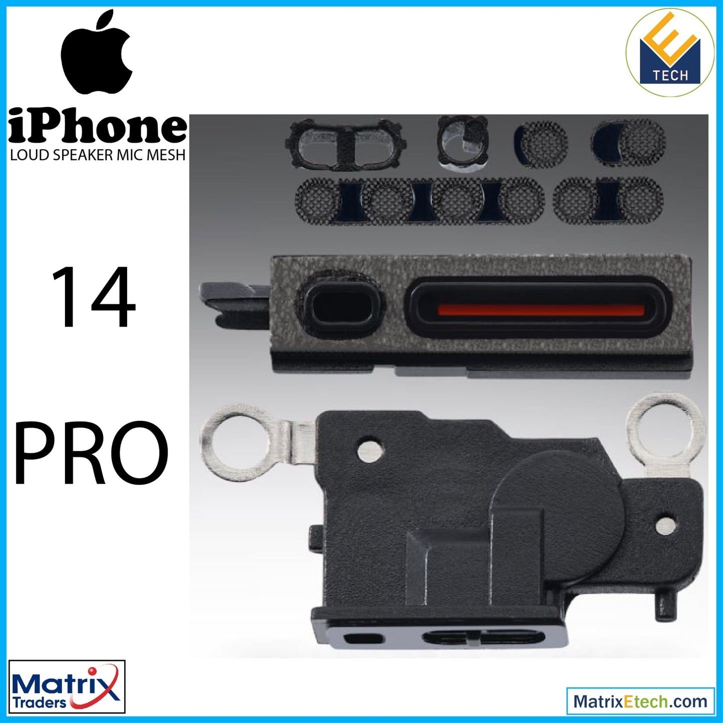 iPhone 14 Pro Loudspeaker Mic Mesh (10 Pack) - Matrix Traders