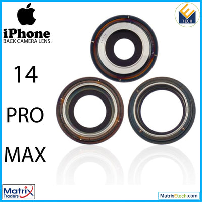 iPhone 14 Pro Max Back Camera Lens With Bracket & Bezel (3 Piece Set) - Matrix Traders