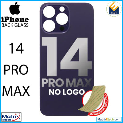 iPhone 14 Pro Max Back Glass With 3M Adhesive (Normal) - Matrix Traders