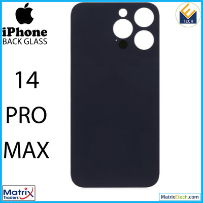 iPhone 14 Pro Max Back Glass With 3M Adhesive (Normal) - Matrix Traders