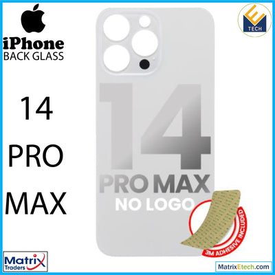 iPhone 14 Pro Max Back Glass With 3M Adhesive (Normal) - Matrix Traders