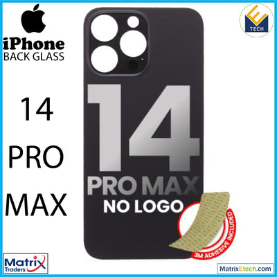 iPhone 14 Pro Max Back Glass With 3M Adhesive (Normal) - Matrix Traders