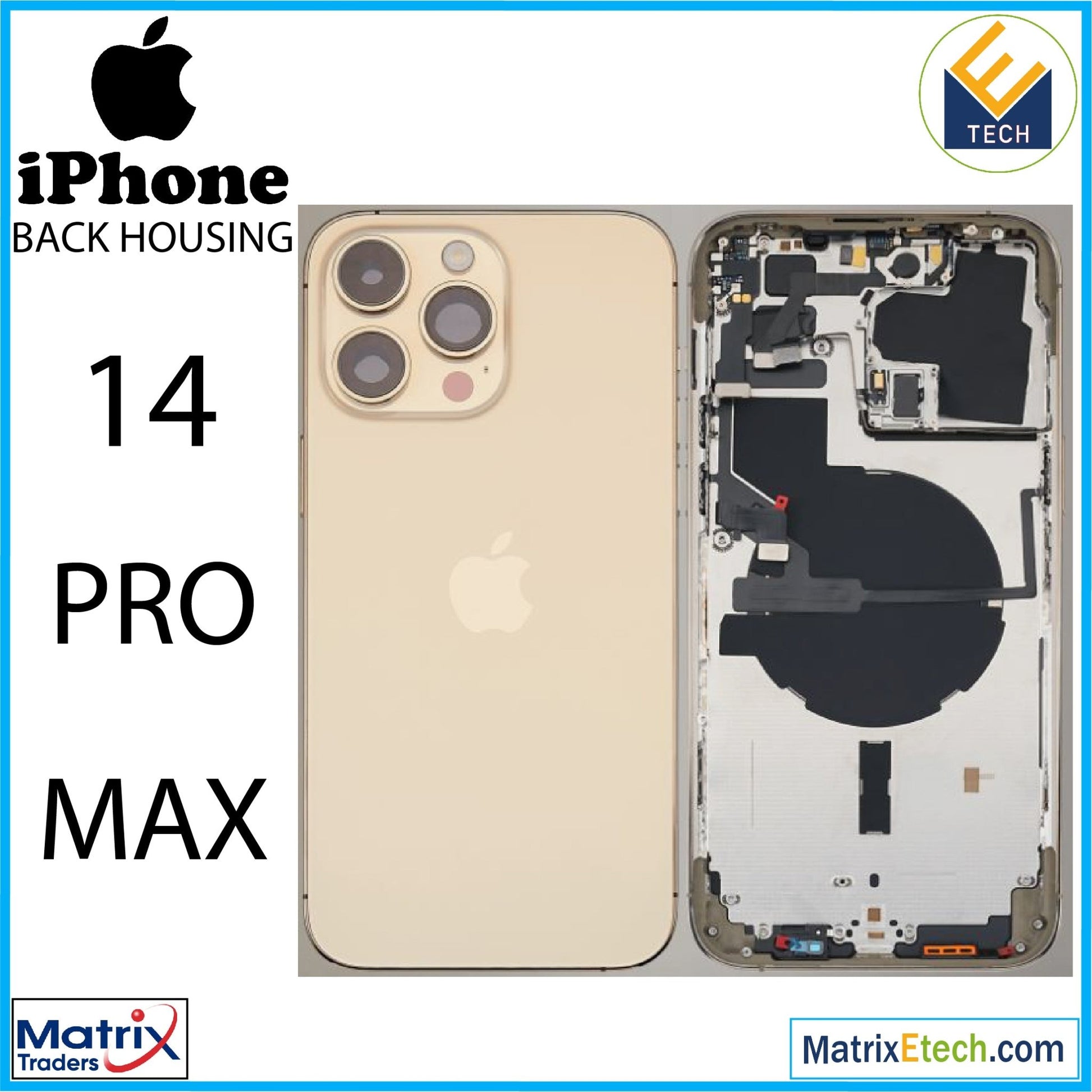 iPhone 14 Pro Max Back Housing W (International Version) - Matrix Traders