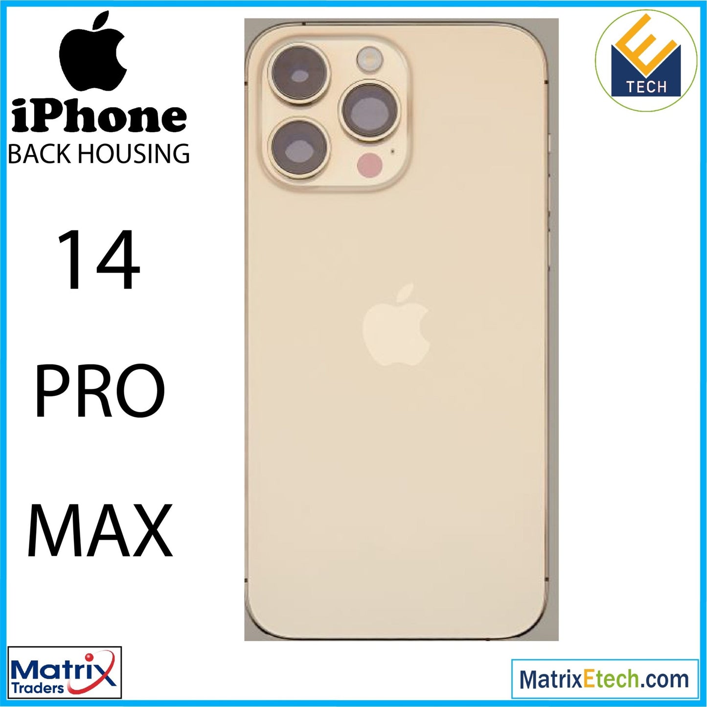 iPhone 14 Pro Max Back Housing W (International Version) - Matrix Traders