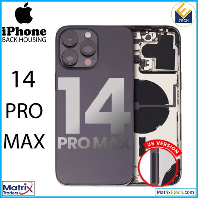 iPhone 14 Pro Max Back Housing W Small Pre - Installed (U.S Version) - Matrix Traders