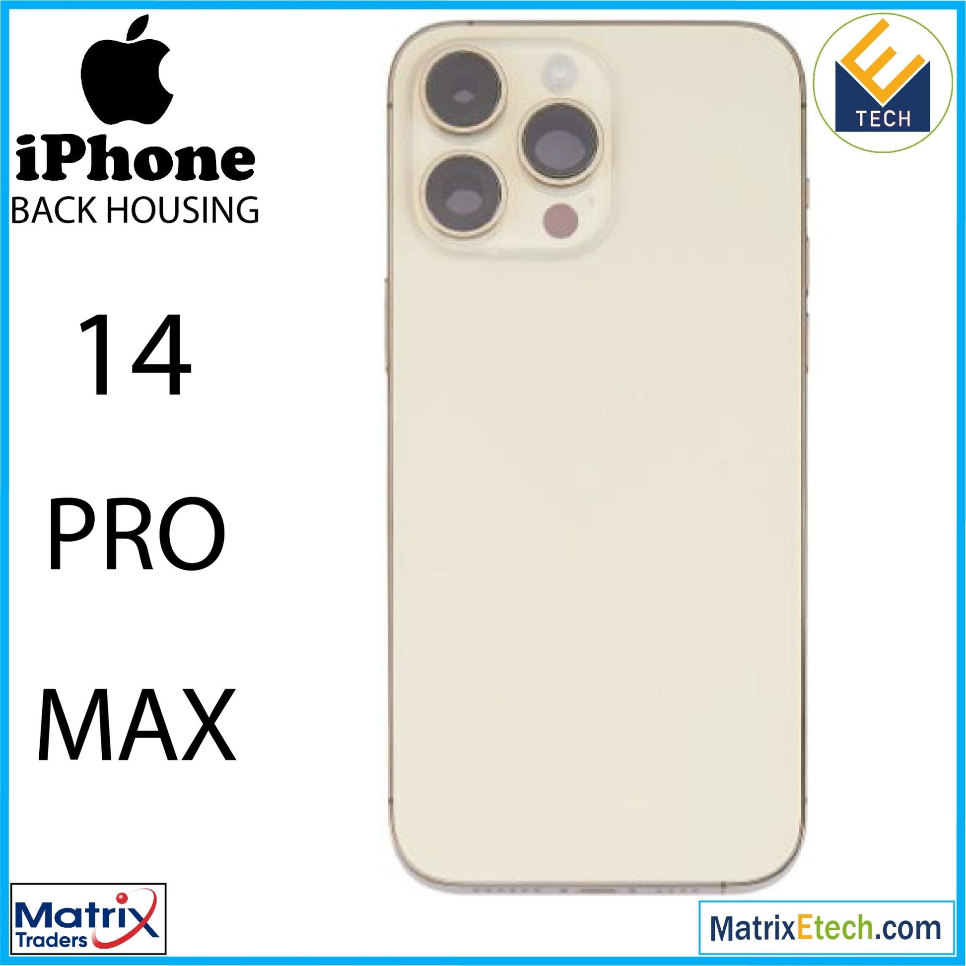 iPhone 14 Pro Max Back Housing W Small (U.S Version) - Matrix Traders