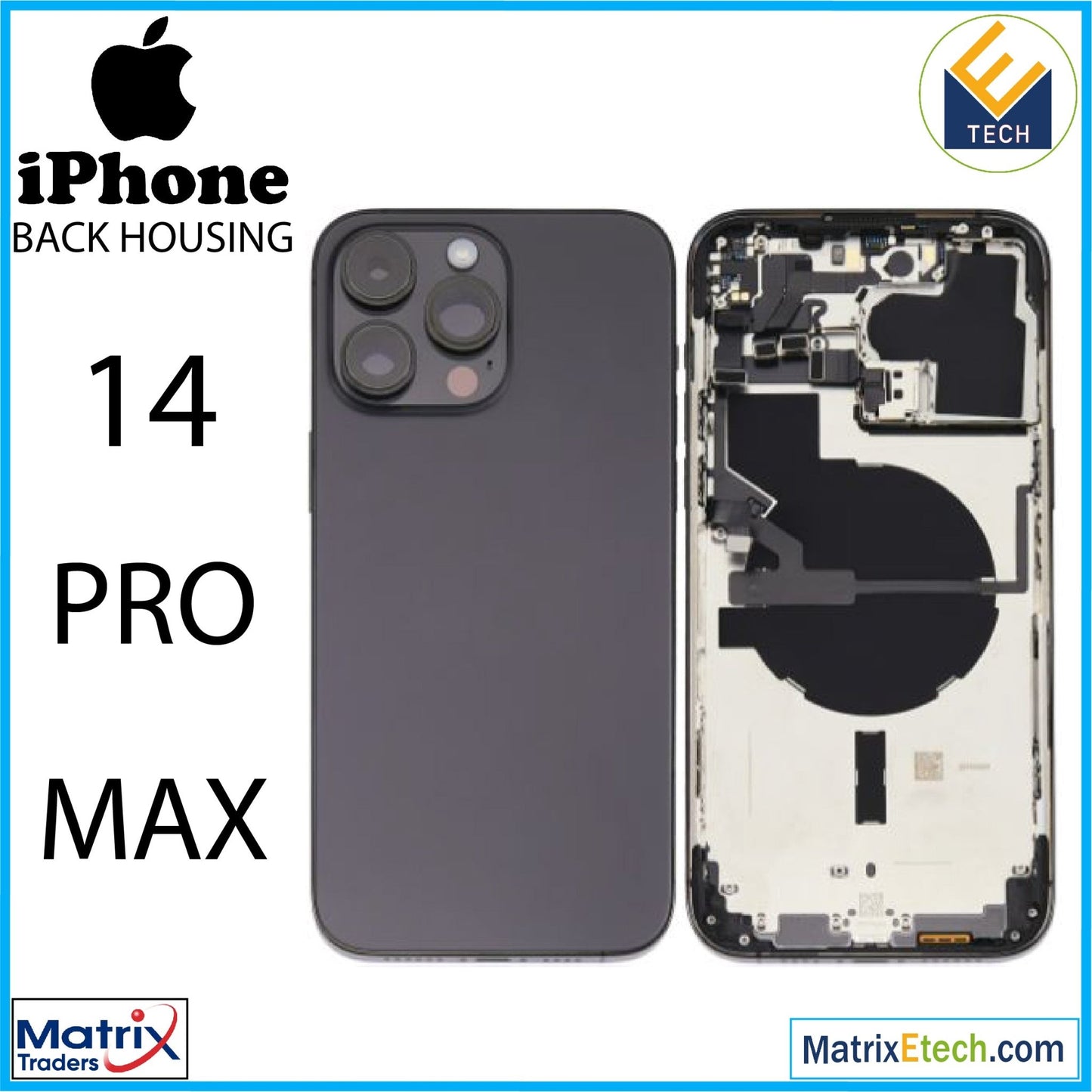 iPhone 14 Pro Max Back Housing W Small (U.S Version) - Matrix Traders