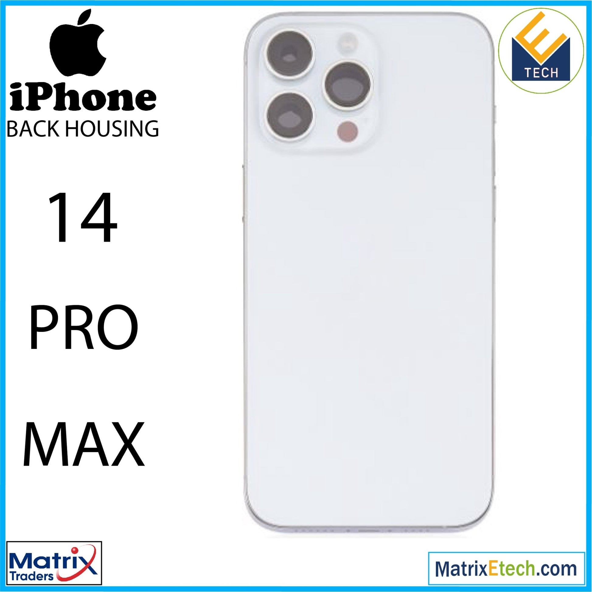 iPhone 14 Pro Max Back Housing W Small (U.S Version) - Matrix Traders