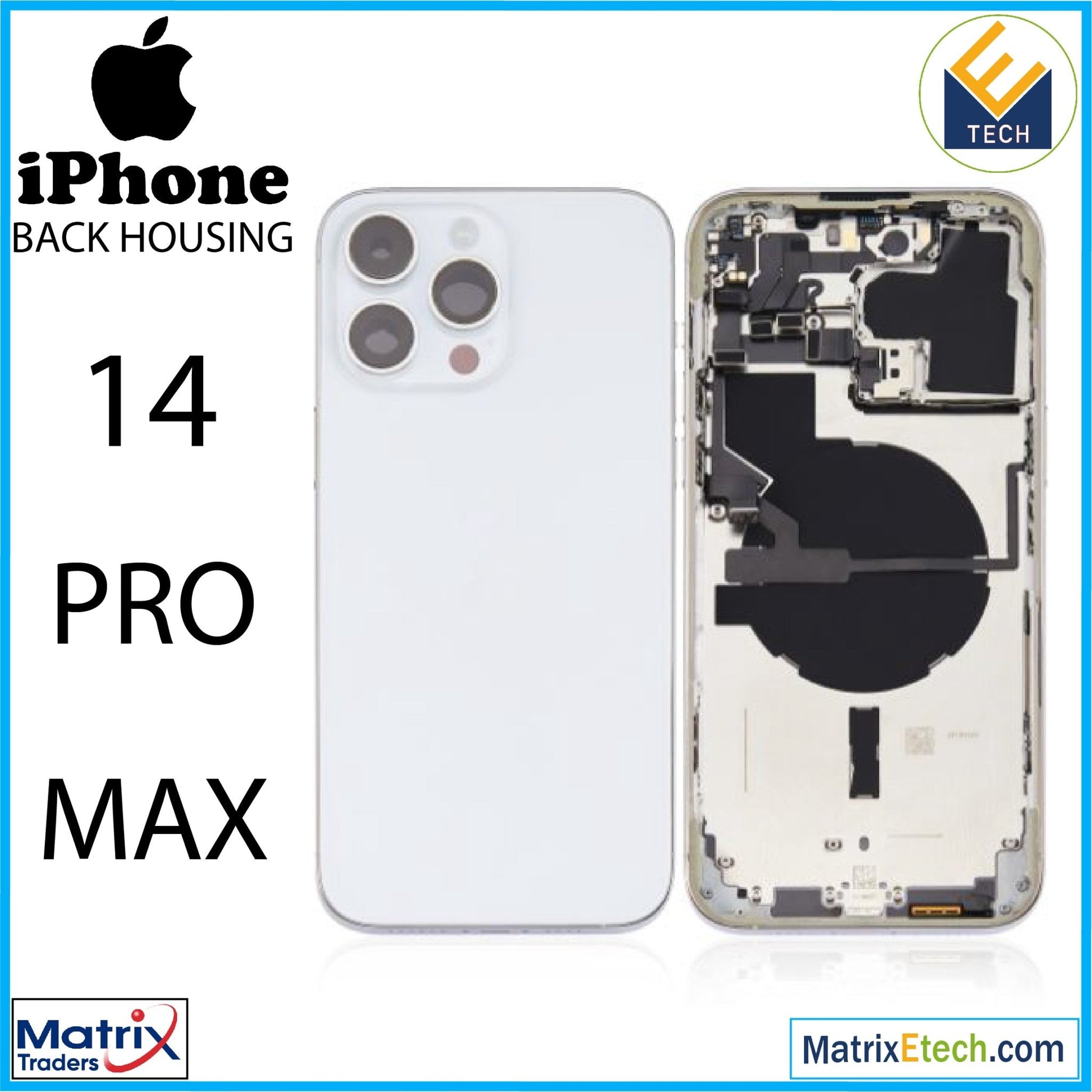 iPhone 14 Pro Max Back Housing W Small (U.S Version) - Matrix Traders