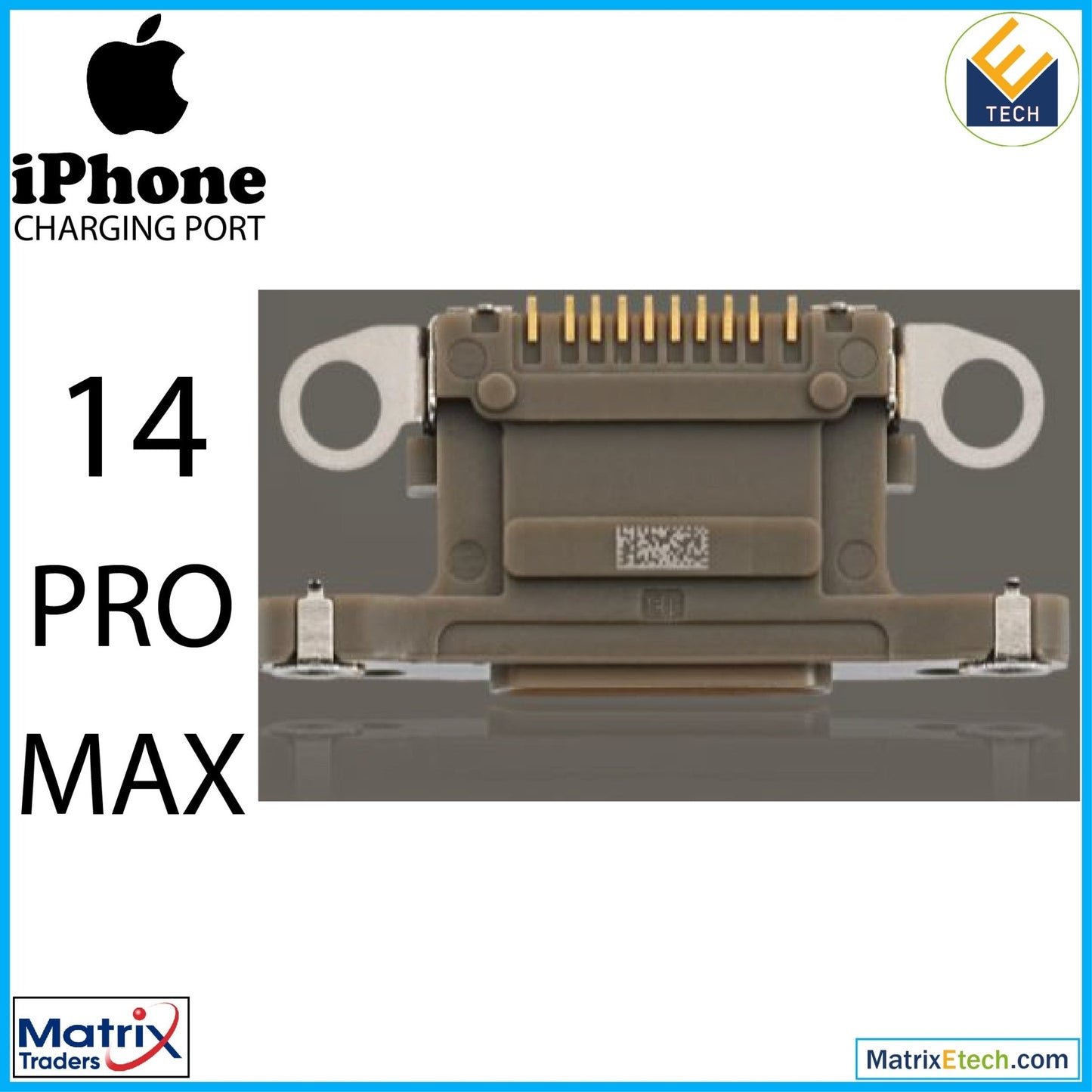 iPhone 14 Pro Max Charging Port Only (10 Pack) - Matrix Traders