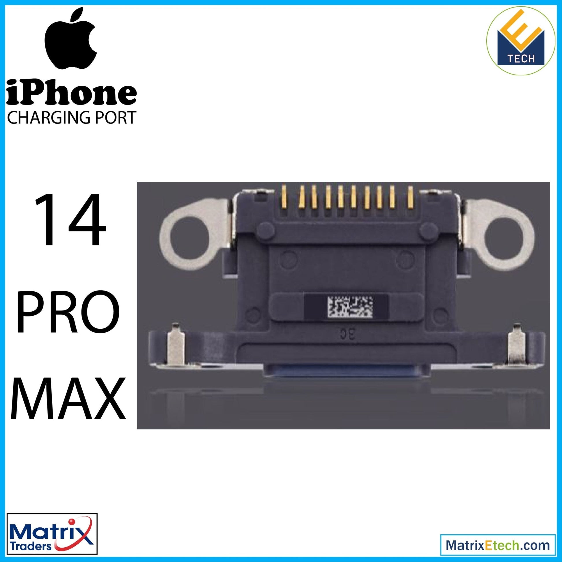 iPhone 14 Pro Max Charging Port Only (10 Pack) - Matrix Traders