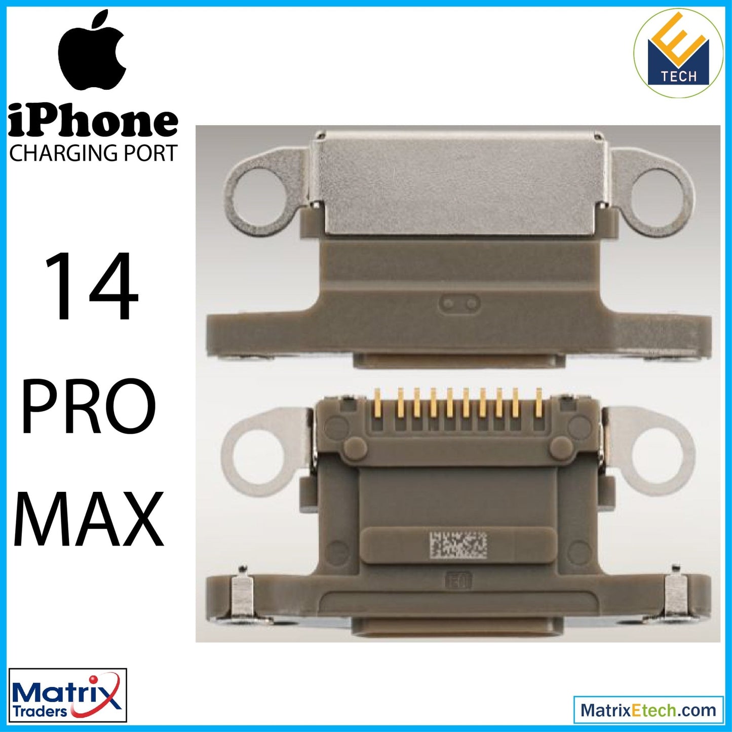 iPhone 14 Pro Max Charging Port Only (10 Pack) - Matrix Traders