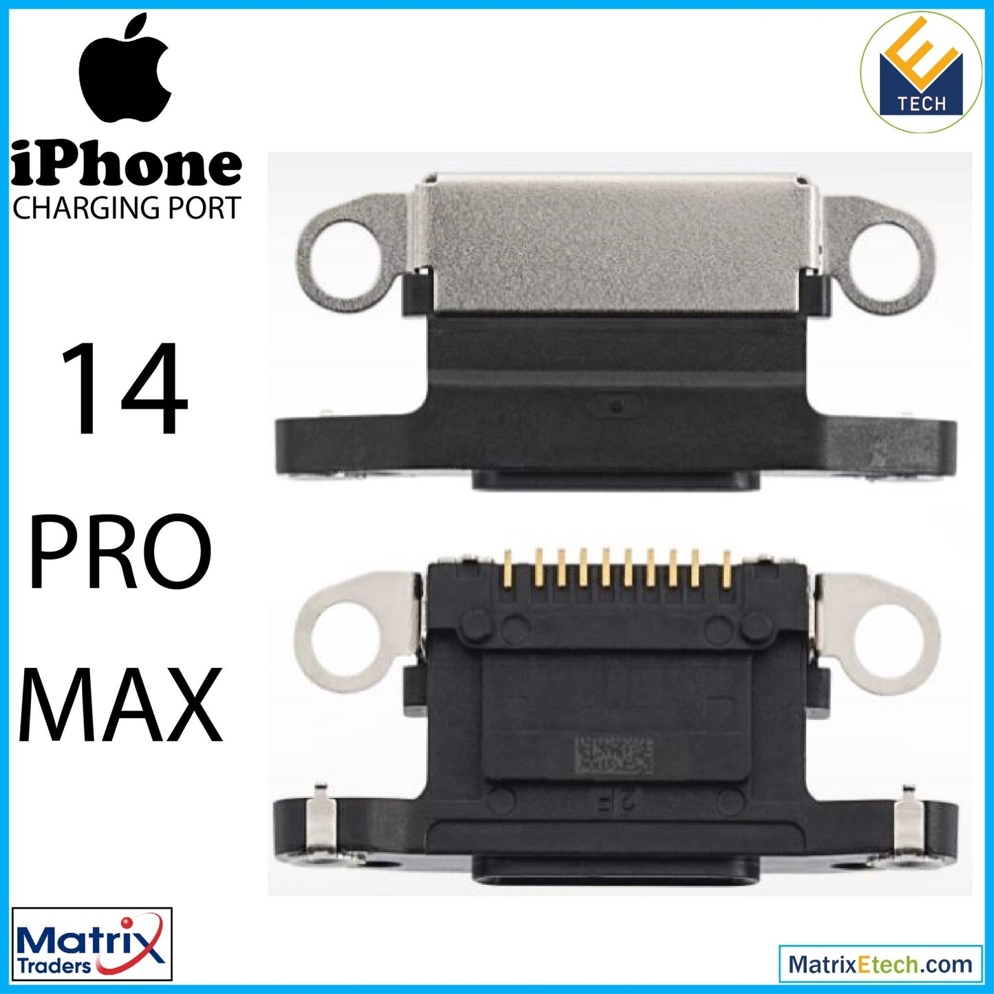 iPhone 14 Pro Max Charging Port Only (10 Pack) - Matrix Traders