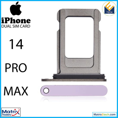 iPhone 14 Pro Max Single Sim Card Tray (Normal) - Matrix Traders