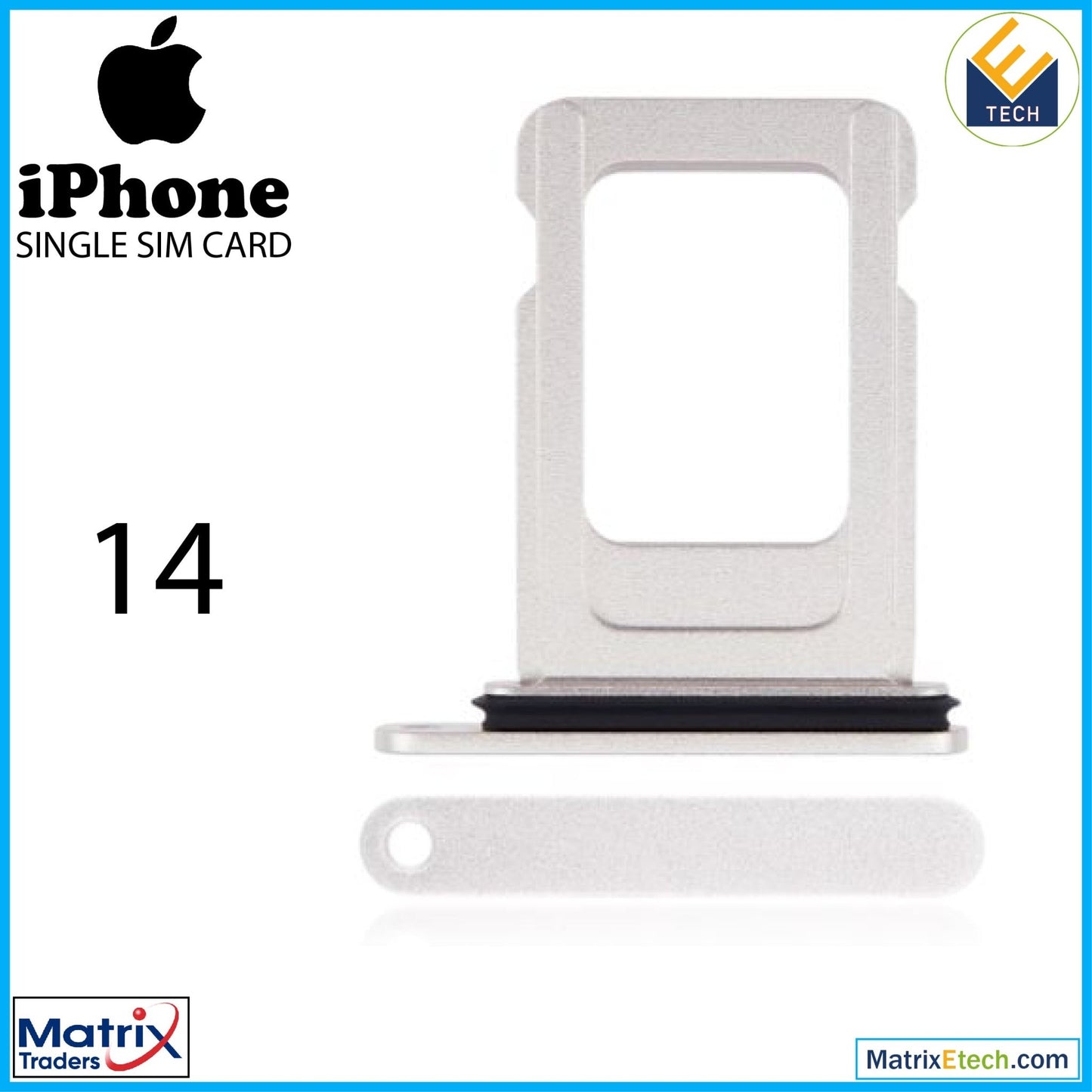 iPhone 14 Single Sim Card Tray (Normal) - Matrix Traders