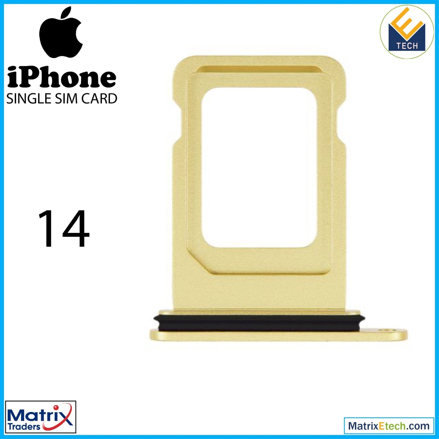 iPhone 14 Single Sim Card Tray (Normal) - Matrix Traders